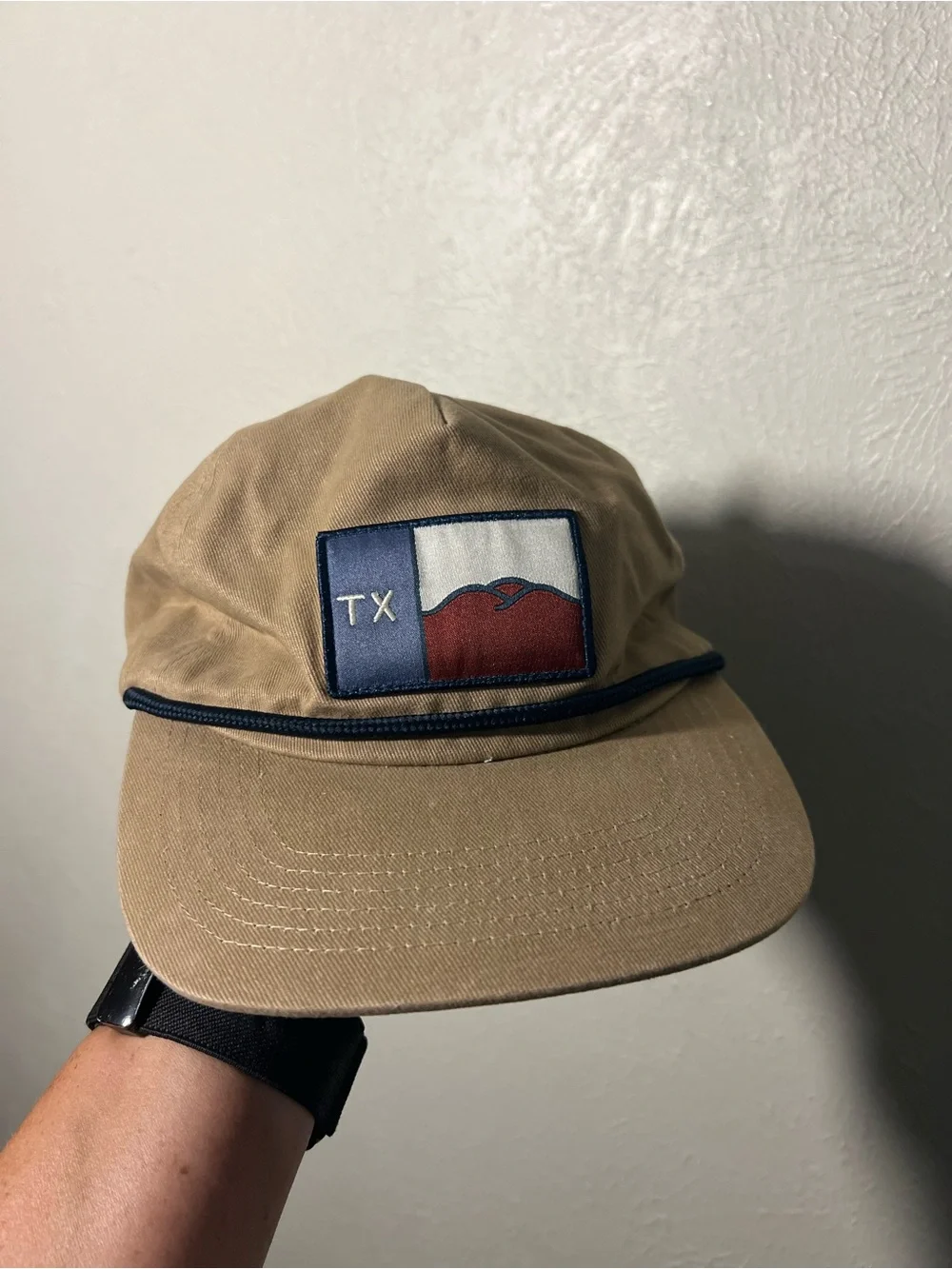 Texas Hill County Provisions Texas Patch Tan Cotton Cap Trucker Hat